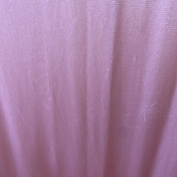 Vintage 70s Pink Nightgown with Sheer Floral Lace and Keyhole The Fashion Place - Picture 13 of 14